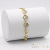 Antiallergenes vergoldetes Armband „Goldfilled“, 19 cm lang und 10 mm Breit, 14K-Farbe