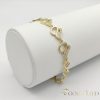 Antiallergenes vergoldetes Armband „Goldfilled“, 19 cm lang und 10 mm Breit, 14K-Farbe