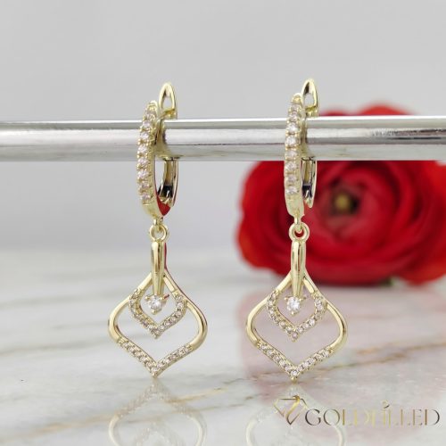 Goldfilled Antiallergene Ohrringe 42mm 14K Farbe	
