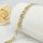 Antiallergenes vergoldetes Armband „Goldfilled“, 17 cm lang und 7 mm Breit, 14K-Farbe