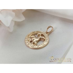 Goldfilled Antiallergisches Medaillon 28mm 18K Farbe