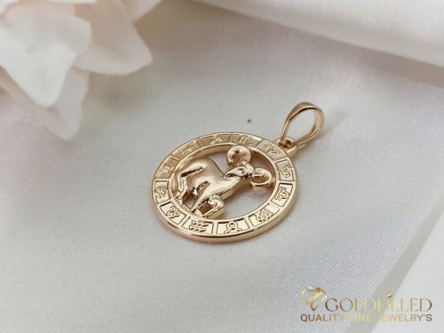 Goldfilled Antiallergisches Medaillon 28mm 18K Farbe