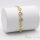 Antiallergenes vergoldetes Armband „Goldfilled“, 17 cm lang und 10 mm Breit, 14K-Farbe