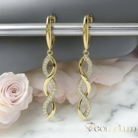 Goldfilled Antiallergische Ohrringe 50mm 14K Farbe