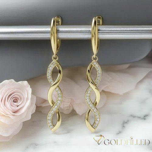 Goldfilled Antiallergische Ohrringe 50mm 14K Farbe