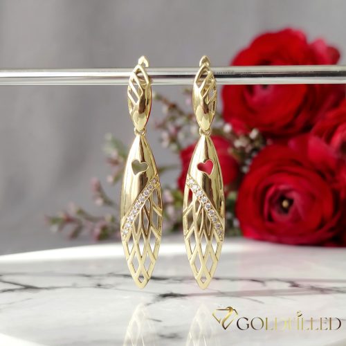 Goldfilled Antiallergische Ohrringe 50mm 14K Farbe