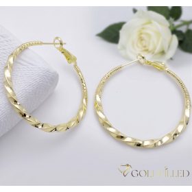 Goldfilled Antiallergene Creolen 40mm 14K Farbe	
