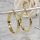 Goldfilled Antiallergene Creolen 50mm 14K Farbe	