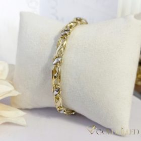   Exklusives antiallergenes vergoldetes Armband „Goldfilled“, in mehreren Größen 6 mm Breite, 14K-Farbe