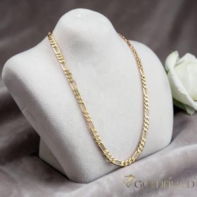   Antiallergene "Figaro" Halskette „Goldfilled“, in mehreren Größen  3,5 mm  breit, 14K-Farbe