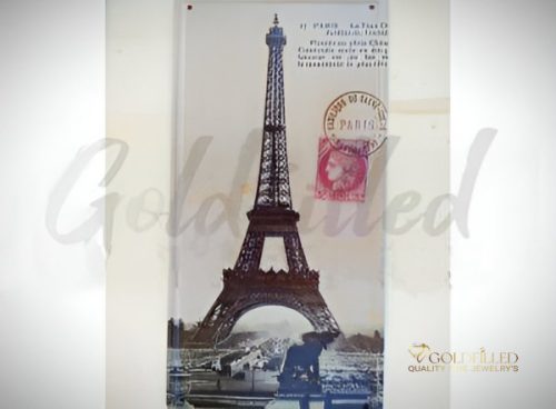 DEKORATIVES METALLSCHILD 15X30 CM
