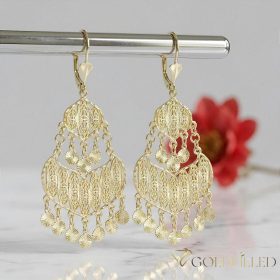 Goldfilled Antiallergene Ohrringe 78mm 14K Farbe	