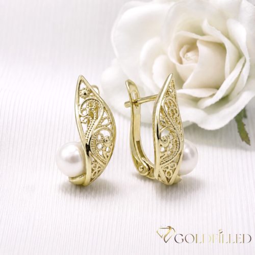 Goldfilled Antiallergische Ohrringe 19mm 14K Farbe