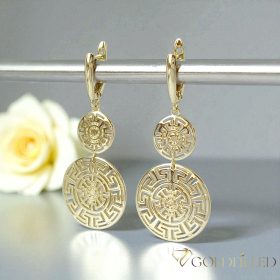 Goldfilled Antiallergische Ohrringe 50mm 14K Farbe