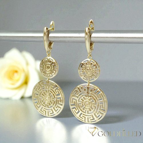 Goldfilled Antiallergische Ohrringe 50mm 14K Farbe