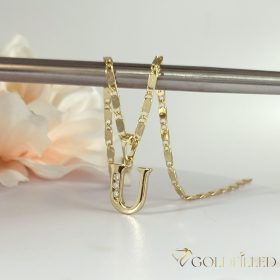   Antiallergene vergoldete Halskette „Goldfilled“, in mehreren Größen  2 mm breit, 14K-Farbe