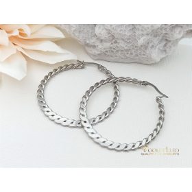 Goldfilled Antiallergene gedrehte Creolen 40mm	