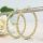 Goldfilled Antiallergene Creolen 50mm 14K Farbe	