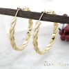 Goldfilled Antiallergene  Creolen 35mm 14K Farbe	