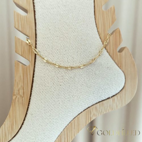 Goldfilled Fußkettchen 29cm/3mm 14K Farbe