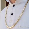 Goldfilled Antiallergisches Luxus Barakka Halskette 70cm Lang und 8-9mm Breit (100g ! ) Farbe 14K Multicolor