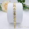 Antiallergenes vergoldetes Armband „Goldfilled“, 19cm lang und 8 mm Breit, 14K-Farbe