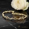 Antiallergenes vergoldetes Armband „Goldfilled“, 19cm lang und 5 mm Breit, 14K-Farbe