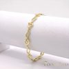 Antiallergenes vergoldetes Armband „Goldfilled“, 19cm lang und 5 mm Breit, 14K-Farbe