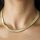 GOLDFILLED Antiallergenes Luxus-Halskette 45cm lang und 6,2 mm breit 14K Farbe