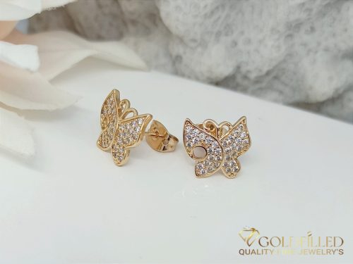 Goldfilled Antiallergene Ohrringe 9mm 18K Farbe	