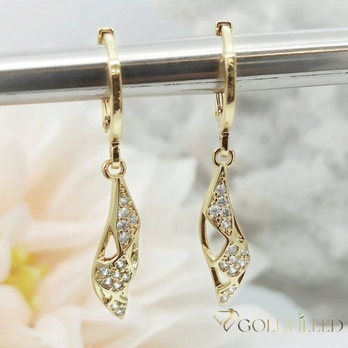 Goldfilled Antiallergene Ohrringe 34mm 14K Farbe	