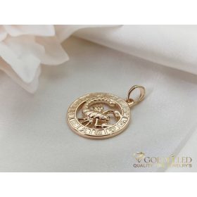 Goldfilled Antiallergisches Medaillon 28mm 18K Farbe