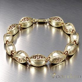   Antiallergisches Goldfilled-Armband 22cm /10mm, farbig (14K) 