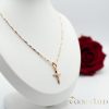 Antiallergische Goldfilled-Halskette 45cm/1mm + Anhänger, Farbe 18K
