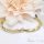 Exklusives antiallergenes vergoldetes Armband „Goldfilled“, 21cm lang und 8 mm Breite, 14K-Farbe