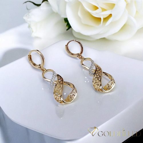 Goldfilled Antiallergene Ohrringe 38mm 18K Farbe	