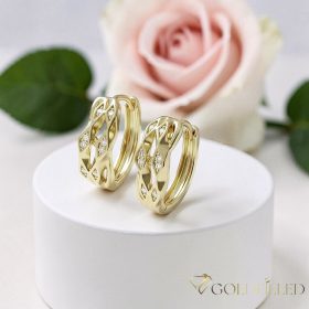 Goldfilled Antiallergische Ohrringe 17 mm 14K Farbe