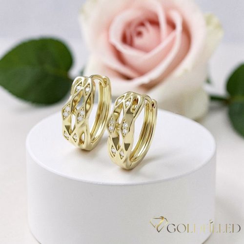 Goldfilled Antiallergische Ohrringe 17 mm 14K Farbe