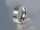 Ring aus Edelstahl mit Stein