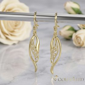 Goldfilled Antiallergische Ohrringe 45mm 14K Farbe