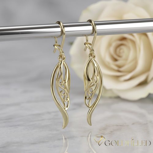 Goldfilled Antiallergische Ohrringe 45mm 14K Farbe