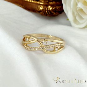   Antiallergischer „Goldfilled”-Ring in verschiedenen Größen, Farbe 14K