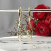 Goldfilled Antiallergische Ohrringe 50mm 14K Farbe