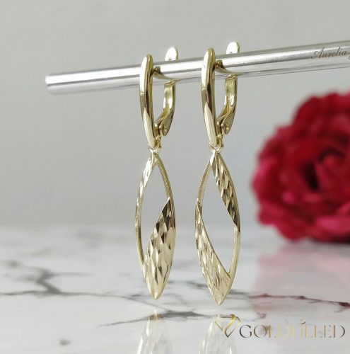 Goldfilled Antiallergische Ohrringe 50mm 14K Farbe
