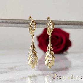 Goldfilled Antiallergische Ohrringe 50mm 14K Farbe