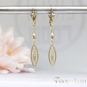 Goldfilled Antiallergische Ohrringe 50mm 14K Farbe