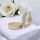 Goldfilled Antiallergene gedrehte Creolen 35mm 14K Farbe	