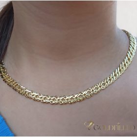   Goldfilled Antiallergisches Luxus Halskette 60cm Lang und 7mm Breit Farbe 14K