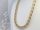 Exklusive antiallergene vergoldete Halskette „Goldfilled“, 45 cm lang und 6,5 mm breit , 14K-Farbe
