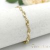 Antiallergenes vergoldetes Armband „Goldfilled“, 17cm lang und 6 mm Breit, 14K-Farbe